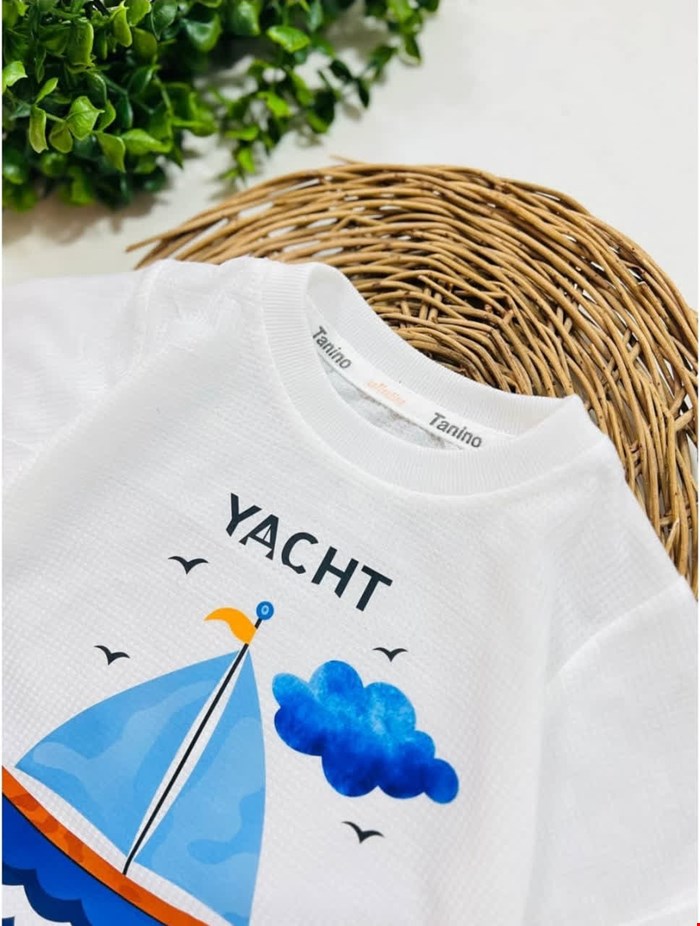 تیشرت شلوارک طرح قایق کد ۱۰۶
