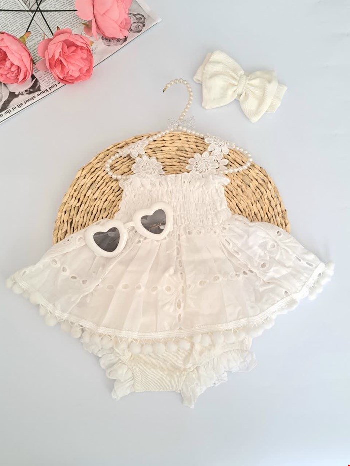 سه تیکه پیراهن و شورت و هد خامه دوزی کد۱۳۲