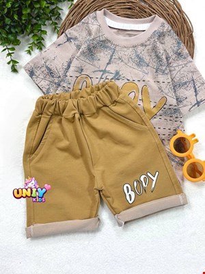 تیشرت شلوارک آبرنگی طرح Bapy سایز 50 ، 55 _کد ۱۸۴