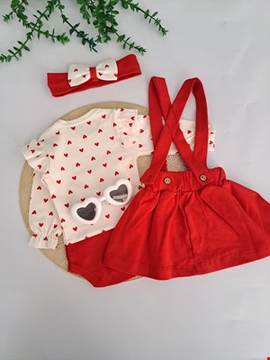 سه تیکه بادی سارافون دامنی و هد  کد۱۴۳