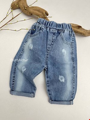 شلوار جین ساده کمر کش کد ۱۰۱