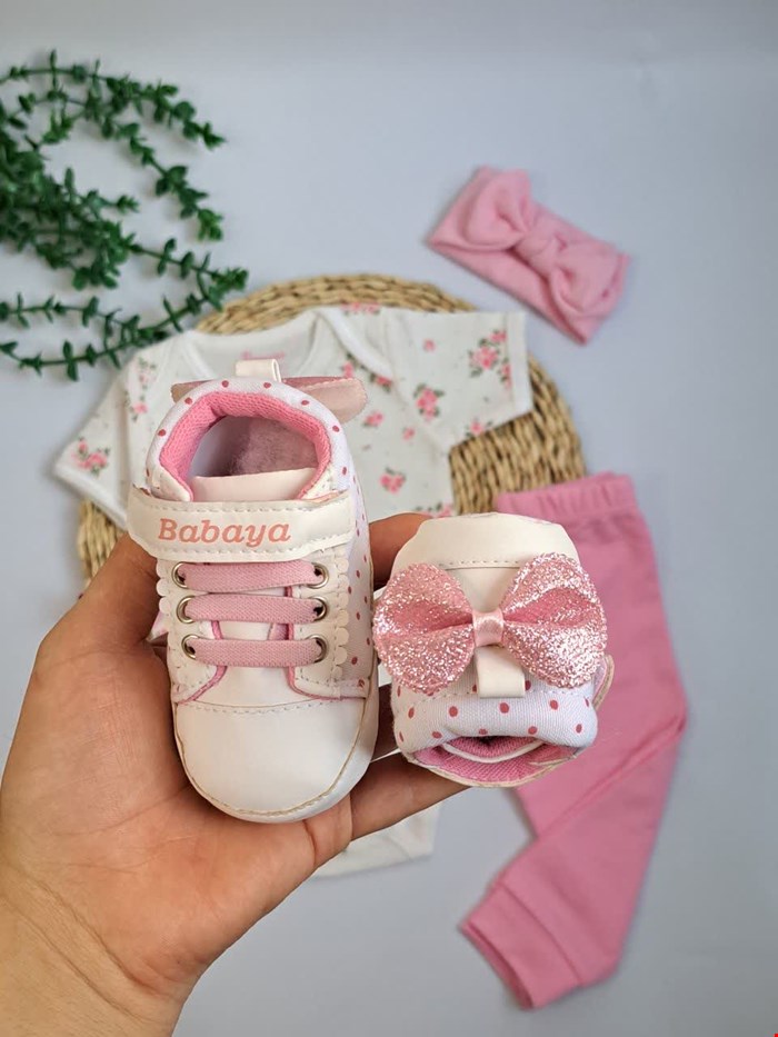 کفش خال خالی پاپیون پشت کد۱۰۰۷